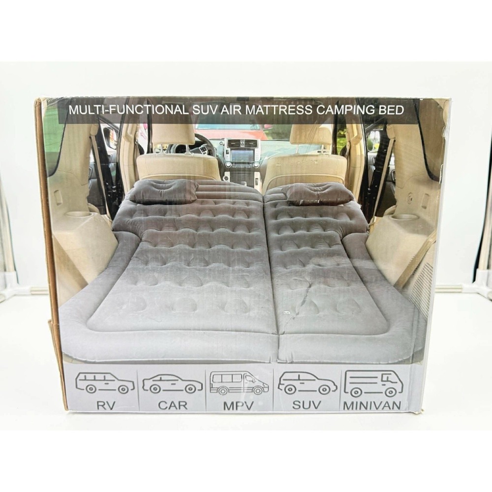 Saygogo SUV Air Mattress Camping Bed Cushion Pillow Inflatable Thickened Car Air